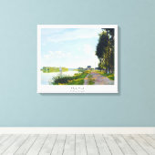 Die Promenade von Claude Monet Leinwanddruck (Insitu (Holzboden))