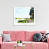Die Promenade von Claude Monet Leinwanddruck (Insitu (Wohnzimmer))