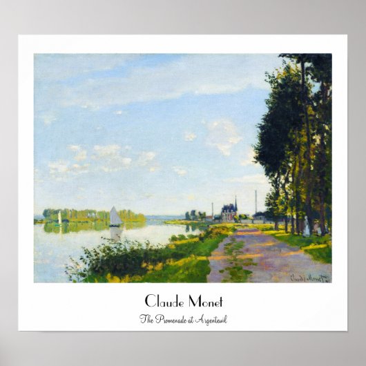 Die Promenade von Claude Monet Poster (Vorne)