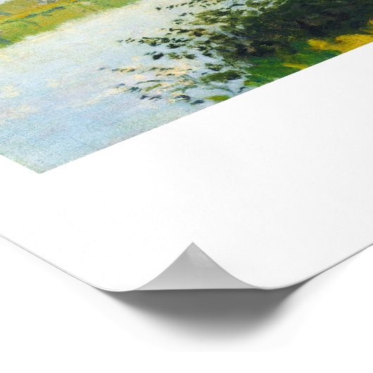 Die Promenade von Claude Monet Poster (Ecke)