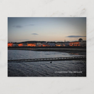 Die Promenade von Llandudno Postkarte