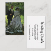 Die Promenaden (Die Stwalzen) von Monet Wedding Begleitkarte (Vorne/Hinten)