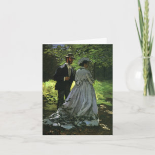 Die Promenaden (Die Stwalzen) von Monet Wedding Dankeskarte