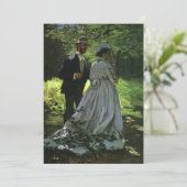 Die Promenaden (Die Stwalzen) von Monet Wedding Einladung (Stehend Vorderseite)