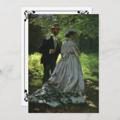 Die Promenaden (Die Stwalzen) von Monet Wedding Einladung (Vorne/Hinten)