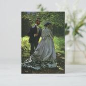 Die Promenaden (Die Stwalzen) von Monet Wedding RSVP Karte (Stehend Vorderseite)
