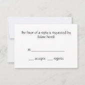 Die Promenaden (Die Stwalzen) von Monet Wedding RSVP Karte (Rückseite)