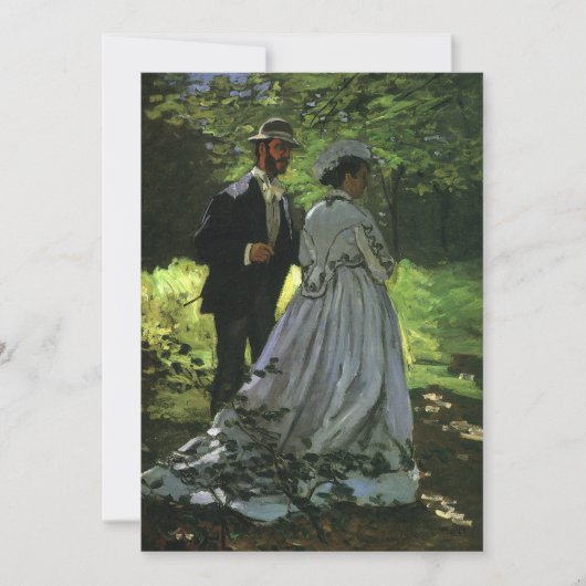 Die Promenaden (Die Stwalzen) von Monet Wedding Save The Date (Vorderseite)