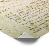 Die Proportionen der menschlichen Figur Poster (Ecke)