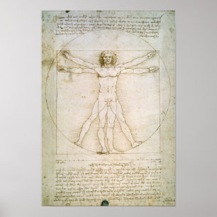 Die Proportionen der menschlichen Figur Poster