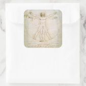 Die Proportionen der menschlichen Figur Quadratischer Aufkleber (Tasche)