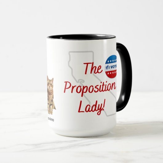 Die Proposition Lady Tasse mit Kätzchen! (VorderseiteRechts)