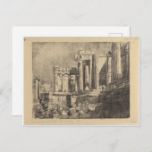 Die Propylaea, Athen Postkarte (Vorne/Hinten)