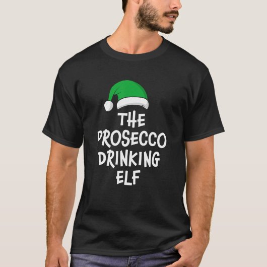 Die Prosecco trinkende Elf T-Shirt (Vorderseite)