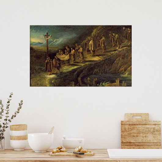 Die Prozession des Heiligen Leichts Poster (Küche)