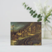 Die Prozession des Heiligen Leichts Postkarte (Stehend Vorderseite)