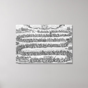 Die Prozession des Papstes unschuldig XII Leinwanddruck