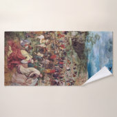 Die Prozession nach Calvary, Pieter Bruegel Badehandtuch (Badehandtuch)