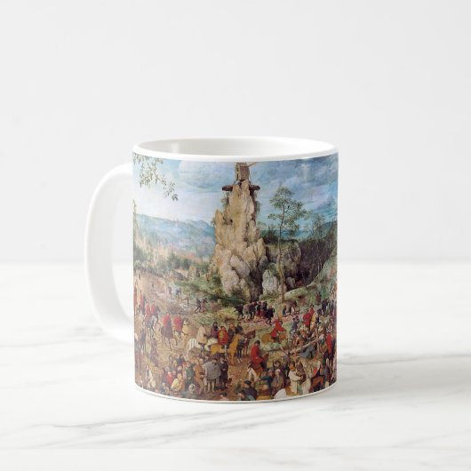 Die Prozession nach Calvary, Pieter Bruegel Kaffeetasse (Vorderseite Links)