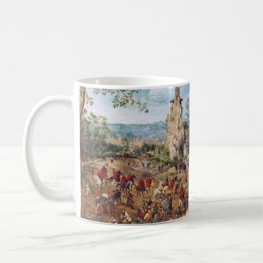Die Prozession nach Calvary, Pieter Bruegel Kaffeetasse (Links)