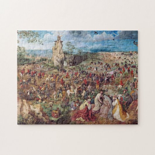 Die Prozession nach Calvary, Pieter Bruegel Puzzle (Horizontal)