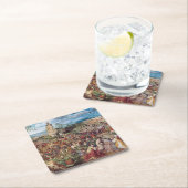 Die Prozession nach Calvary, Pieter Bruegel Rechteckiger Pappuntersetzer (Vor Ort)