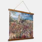 Die Prozession nach Calvary, Pieter Bruegel Wandteppich Mit Holzrahmen (Gewinkelt)