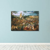 Die Prozession nach Calvary von Pieter Bruegel das Leinwanddruck (Insitu (Holzboden))