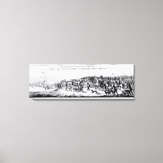 Die Prozession von Charles II. Leinwanddruck (Vorderseite)