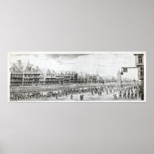 Die Prozession von Marie de Medici entlang Poster