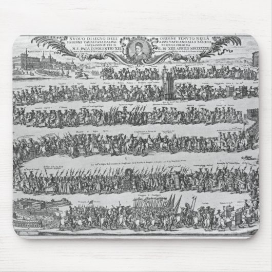 Die Prozession von Papst Innocent XII Mousepad (Vorne)