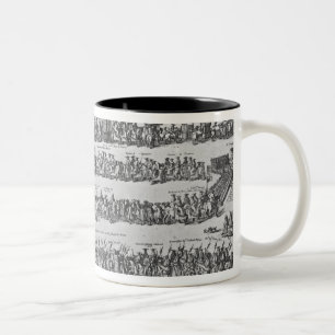 Die Prozession von Papst Innocent XII Zweifarbige Tasse