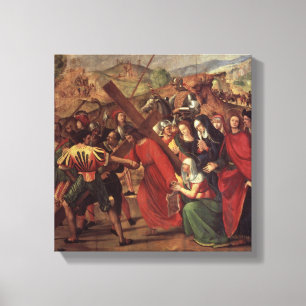 Die Prozession zum Kalvarienberg, c.1505 Leinwanddruck
