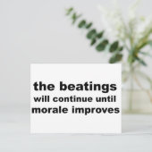 die Prügel werden so lange fortgesetzt, bis sich d Postkarte (Stehend Vorderseite)