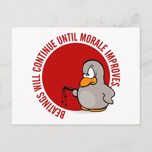 Die Prügel werden so lange fortgesetzt, bis sich d Postkarte (Vorderseite)