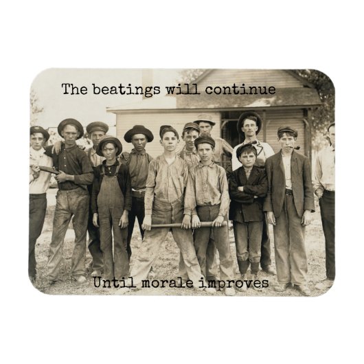 Die Prügel werden so lange weitergehen, bis sich d Magnet (Horizontal)