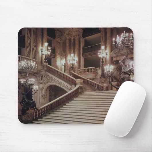 Die Prunktreppe der Oper-Garnier Mousepad (Mit Mouse)