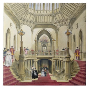 Die Prunktreppe, Windsor Schloss, von 'einem Histo Fliese