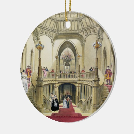 Die Prunktreppe, Windsor Schloss, von 'einem Histo Keramik Ornament (Links)