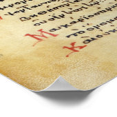 Die Psalmen des Propheten David Poster (Ecke)