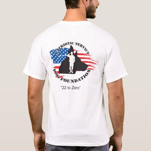 Die PSDF der Männer - Licht gefärbt T-Shirt (Rückseite)