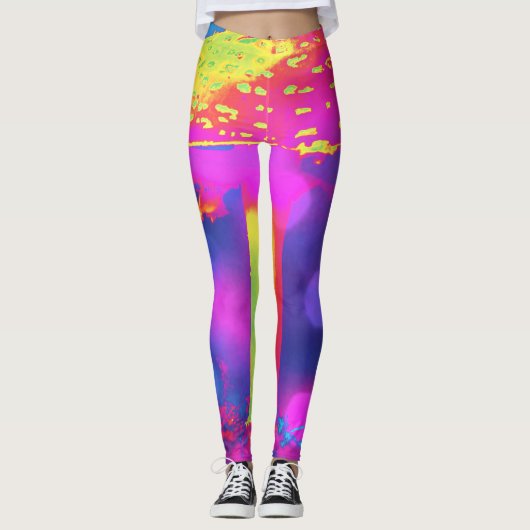 Die psychedelische Shroom Leggings (Vorderseite)