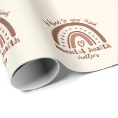 Die psychische Gesundheit von Boho Rainbow steht I Geschenkpapier (Rolleneckpunkt)