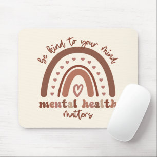 Die psychische Gesundheit von Boho Rainbow steht I Mousepad