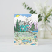 Die Puddle, die Jagd auf die Regenbogen Postkarte (Stehend Vorderseite)