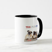 Die Pug-Gang-Kaffeetasse Tom, Dick & Harry Tasse (VorderseiteRechts)