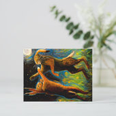 Die Pugilisten Postkarte (Stehend Vorderseite)