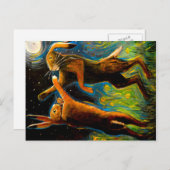 Die Pugilisten Postkarte (Vorne/Hinten)