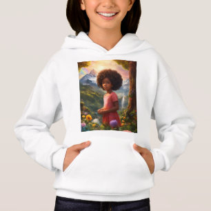Die Pullover-Hoodie von Mädchen sieht hübsch aus Hoodie