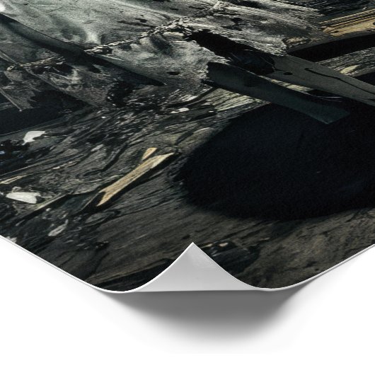 Die Puppe im Horror spiegelt die Atmosphäre Poster (Ecke)